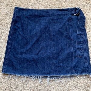 Madewell Wrap Denim Skirt 8